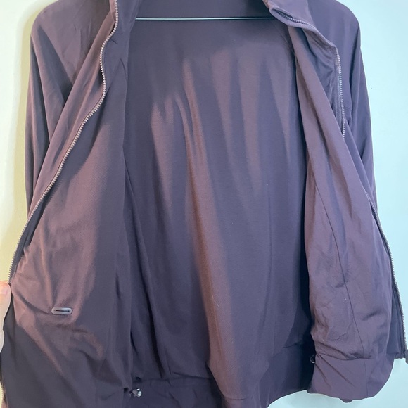 Lululemon|Step To It Hooded Full Zip Jacket Black cherry water Repellent Size 4 - Picture 12 of 13